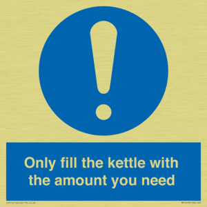 Only fill the kettle with the amount you need